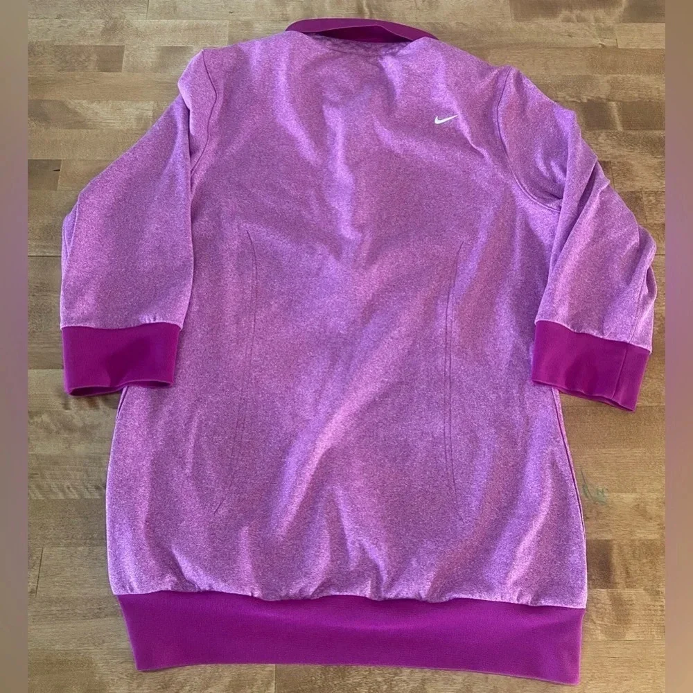 NIKE GOLF Women’s Short Sleeve Polo Pink Fuchsia Tour‎ Premium Dri-Fit Medium